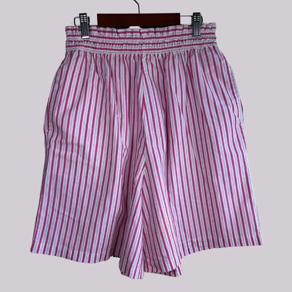 Vintage 90s Simply Basic Striped Short - Picture 1 of 8